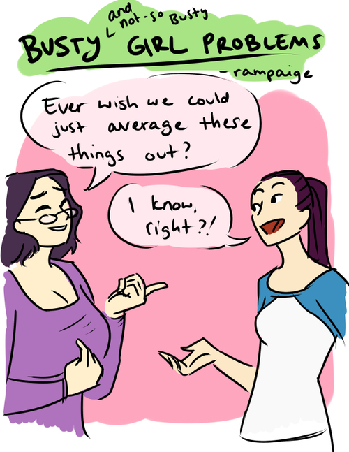 16 situations que les filles aux gros seins connaissent par cœur, en illustrations